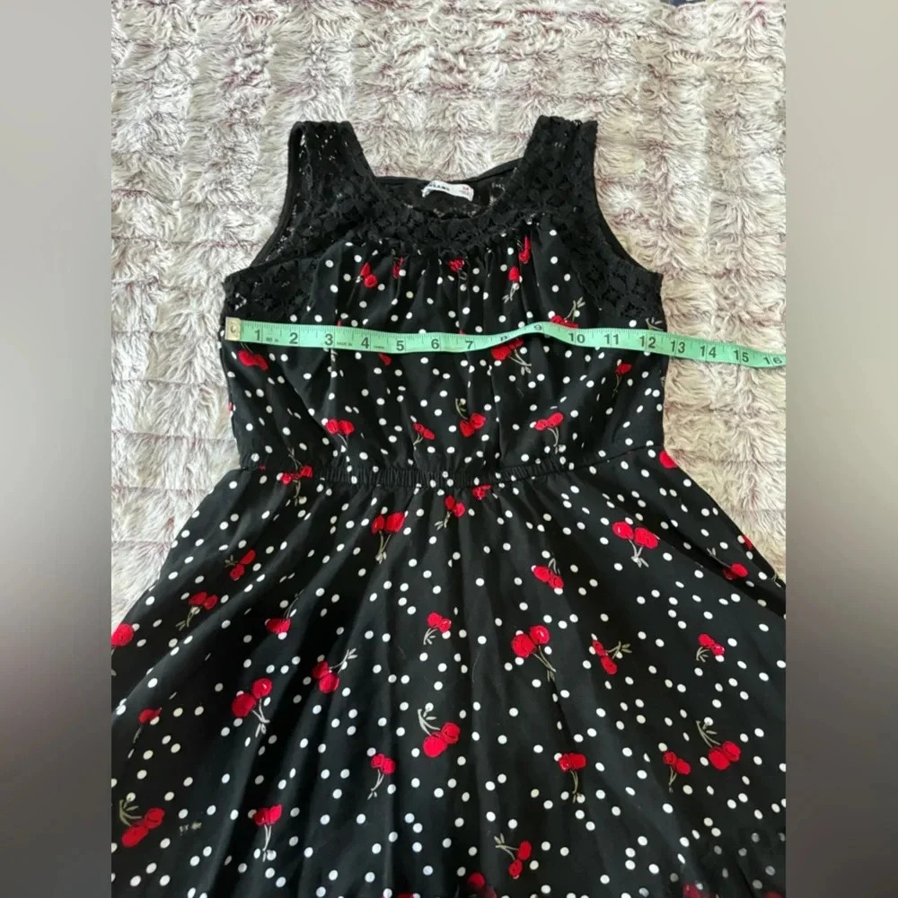 Epic Threads Girls Black and Red Cherry Dress Size Medium - Picture 9 of 13